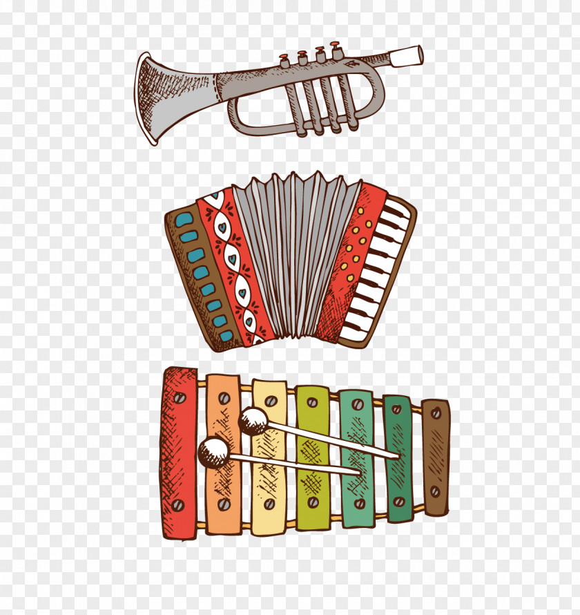 Accordion Small Luohao Vector Material Trikiti Musical Instrument Garmon PNG