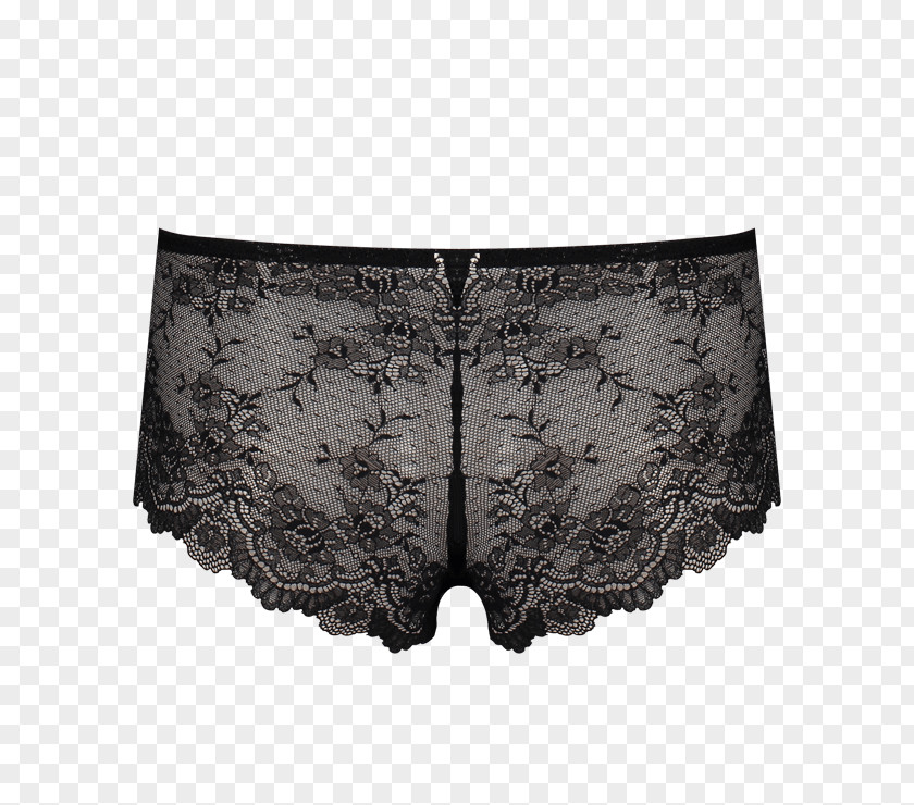 Blue Lace Briefs Waist Underpants Black M PNG