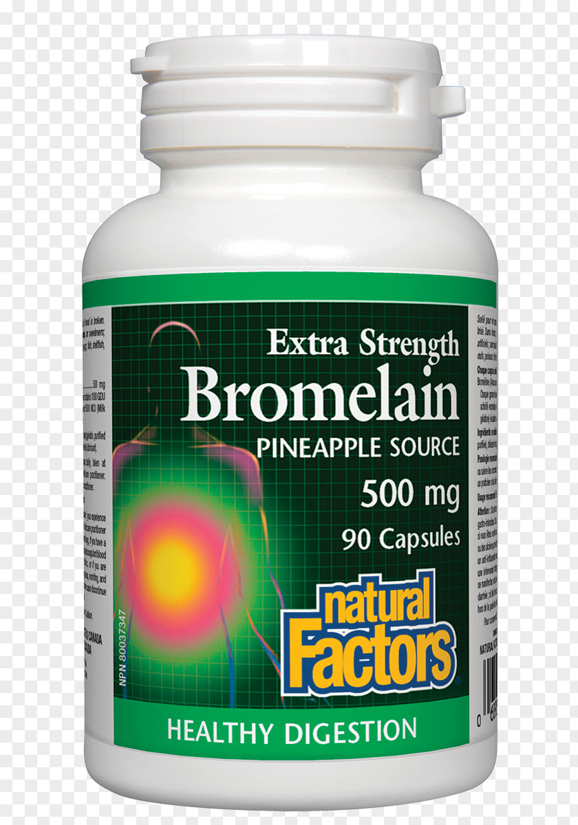 Bromelain Digestive Enzyme Nutrient Dietary Supplement PNG