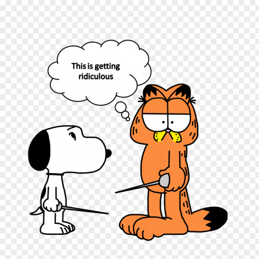 Here's Snoopy Garfield Peanuts Hello Kitty PNG