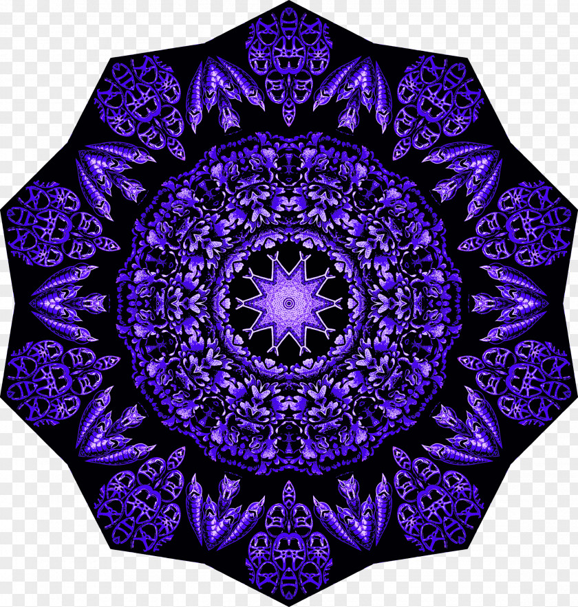 Mandala Purple Violet Cobalt Blue Lilac Lavender PNG