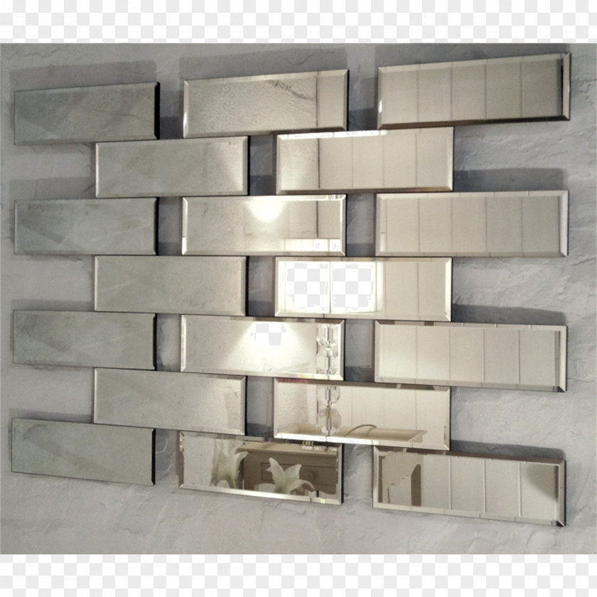 Mirror Rectangle Glass Material PNG