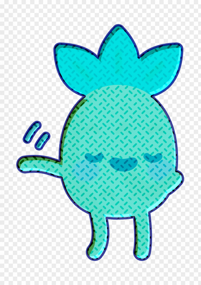 Flattered Icon Pineapple Character Blushing PNG