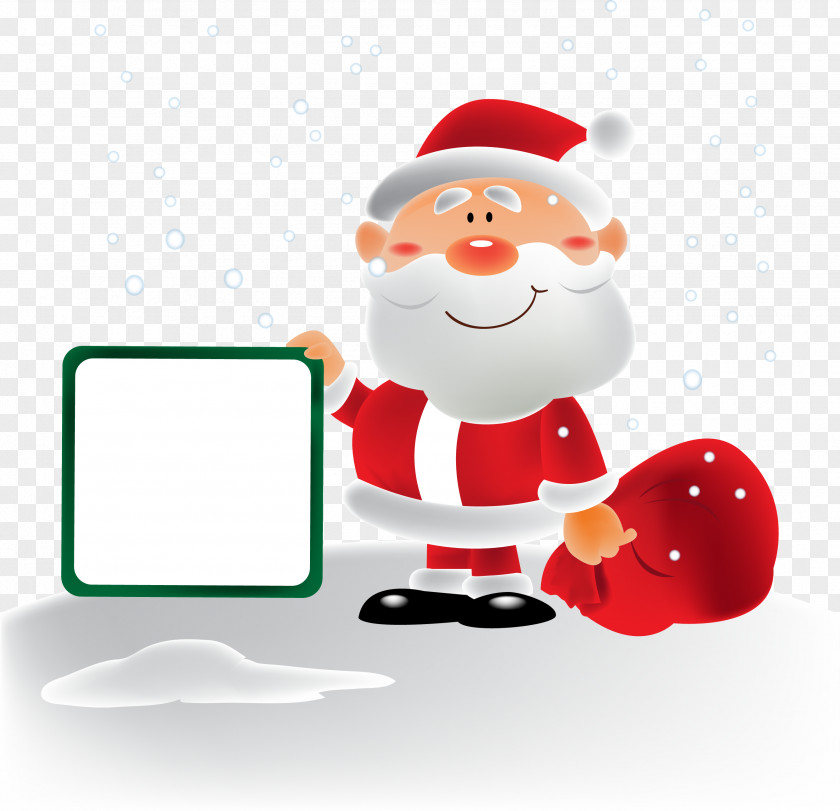 Santa Claus Decoration Dialog Christmas Box Dialogue PNG