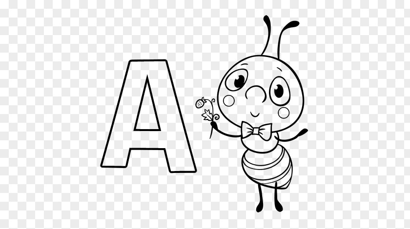 Coloring Book Alphabet Drawing Ant Letter Painting PNG