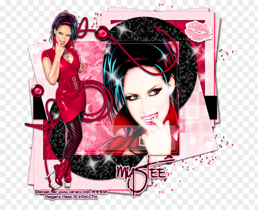 Design Graphic Poster Black Hair PNG