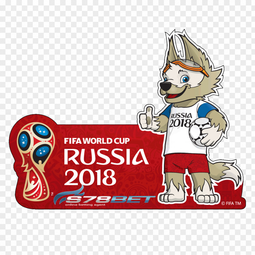 Tshirt 2018 World Cup Zabivaka T-shirt Russia FIFA Official Mascots PNG