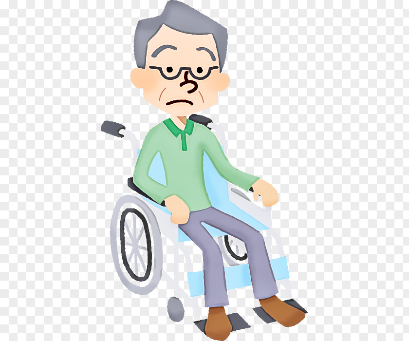 Cartoon Wheelchair PNG