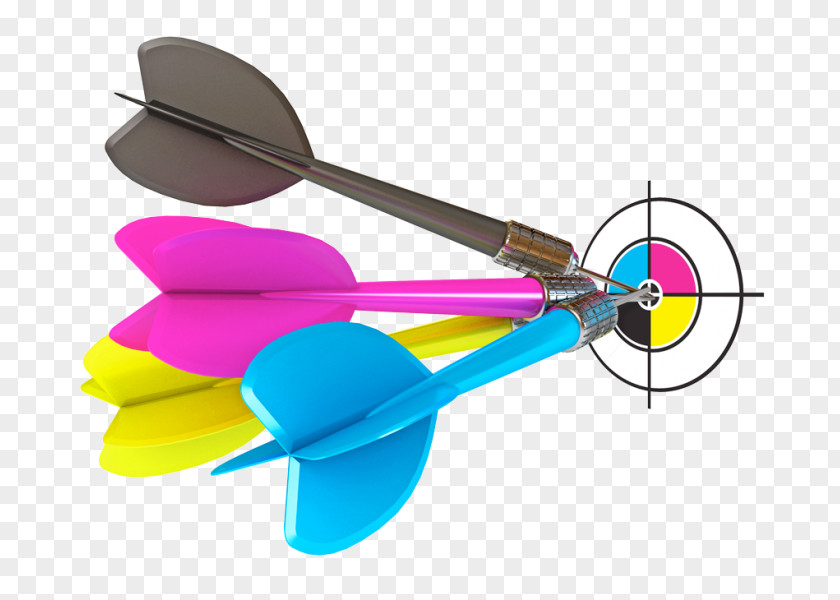 Darts Bullseye Printing Can Stock Photo CMYK Color Model PNG