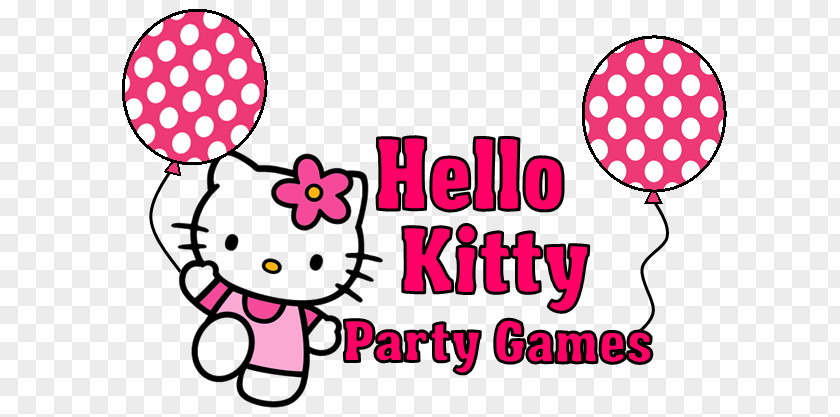 Hello Kitty With Balloons Online Party Game Clip Art PNG