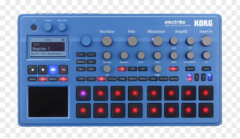 Musical Instruments Electribe Korg Sound Synthesizers Groovebox Sampler PNG