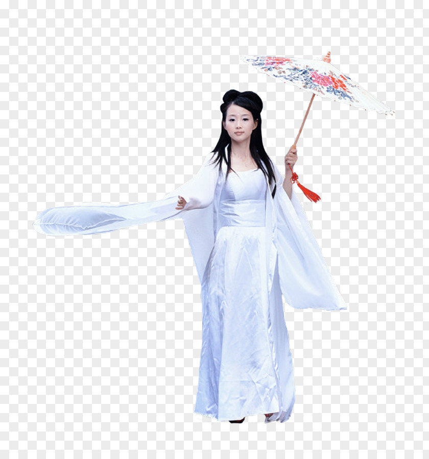 女 Robe Shoulder Sleeve Costume Character PNG