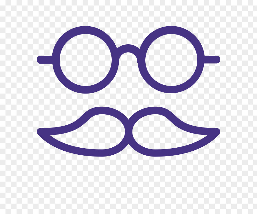 Violet Purple Glasses PNG