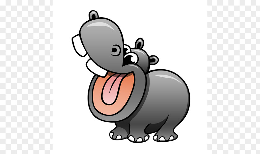 Hippo Cartoon Hippopotamus Drawing Clip Art PNG