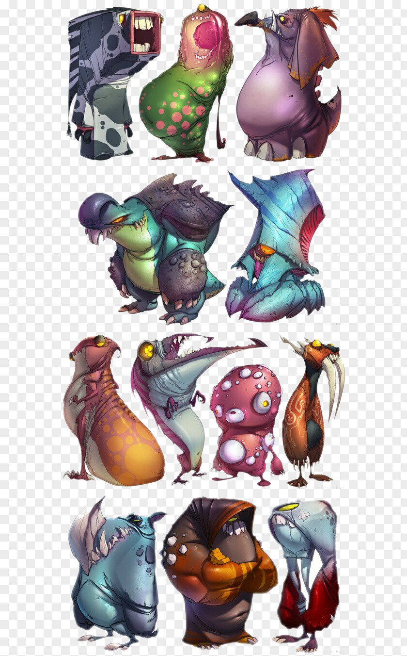 Monster Collection Concept Art Character Cartoon PNG