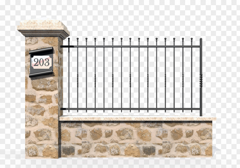 Fence Wrought Iron Railing Guard Rail PNG