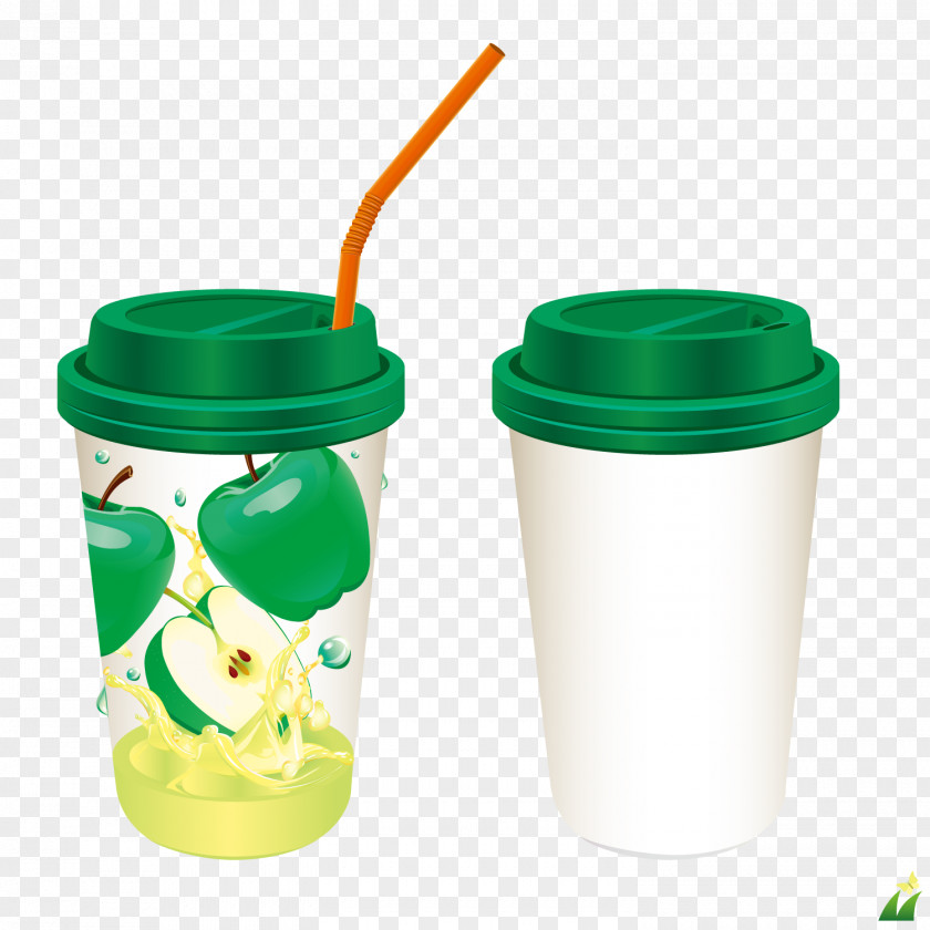 Green Apple Juice Drink PNG