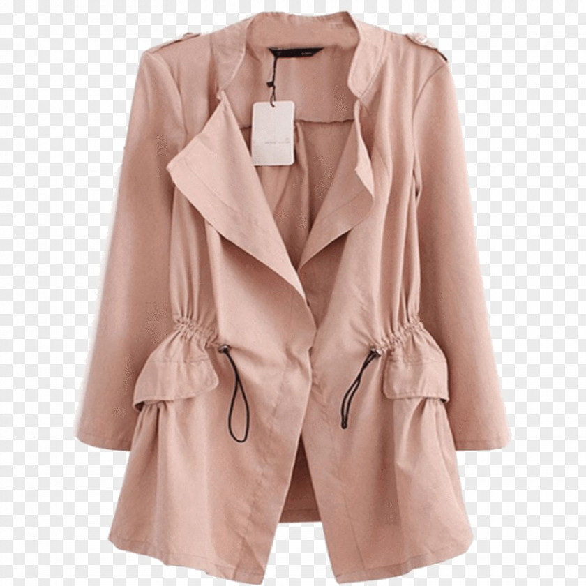 Jacket Trench Coat Outerwear Pocket PNG