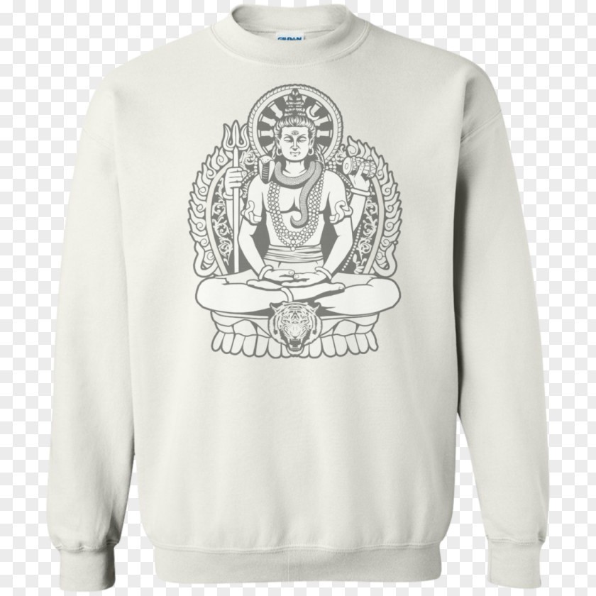 Lord Shiva T-shirt Hoodie Eleven Sleeve Gildan Activewear PNG