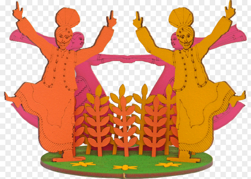 Dandiya Vaisakhi Harvest Festival Punjab Craft Clip Art PNG