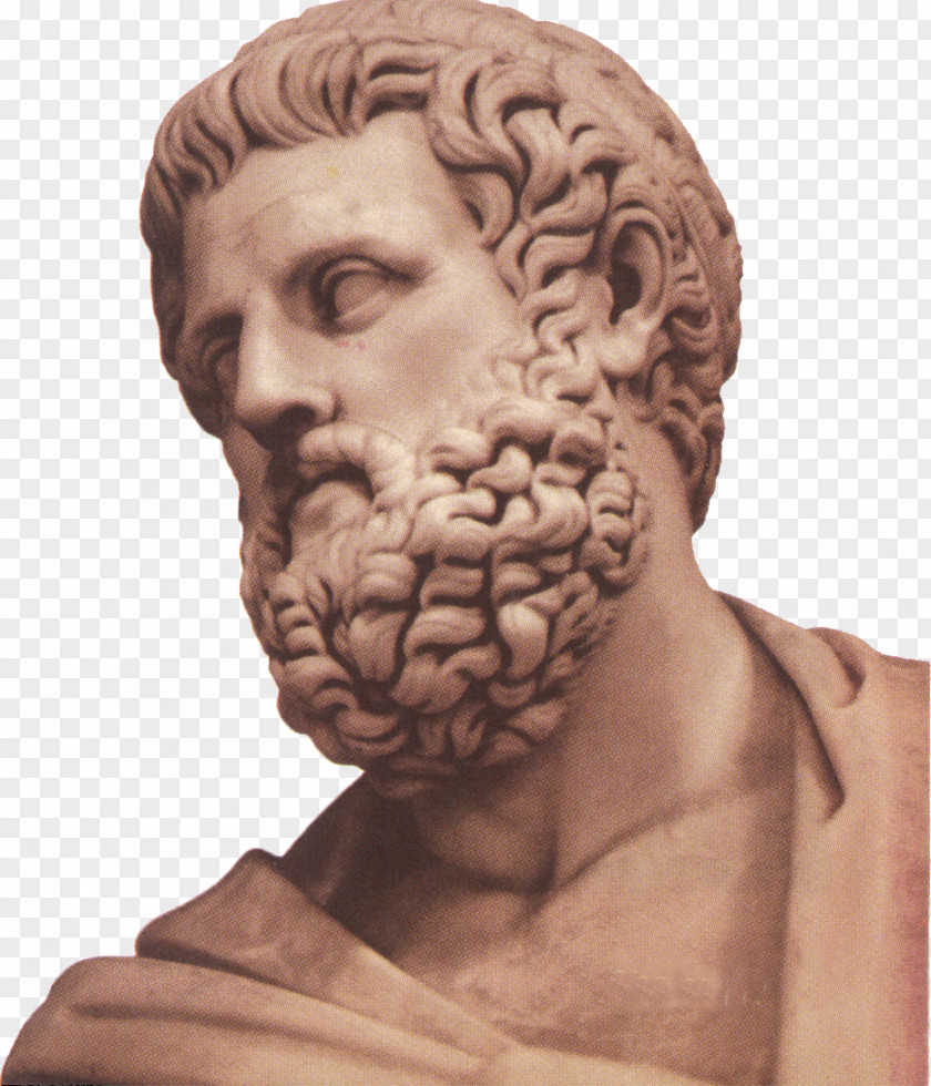 Greek Statue Sophocles Kokil' Bust Play Poet PNG