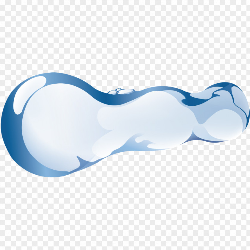 Large Blue Water Drop PNG