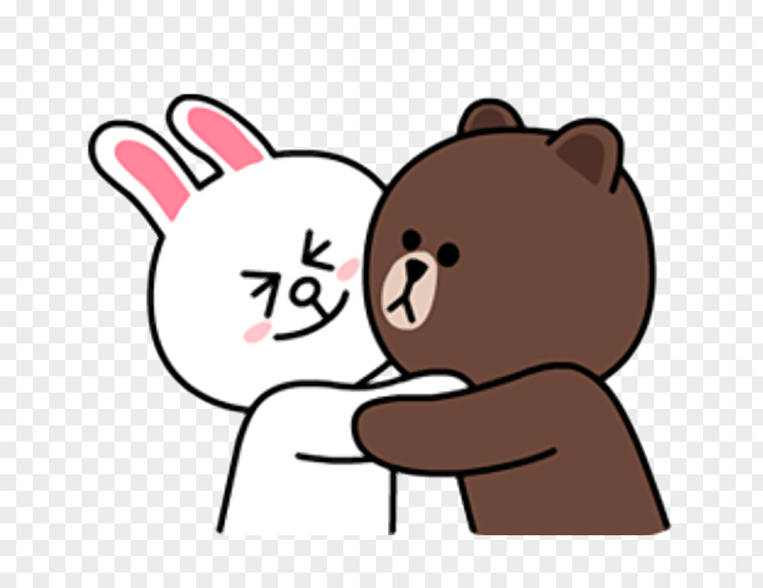 Love Each Other Sticker Line Friends Messaging Apps PNG