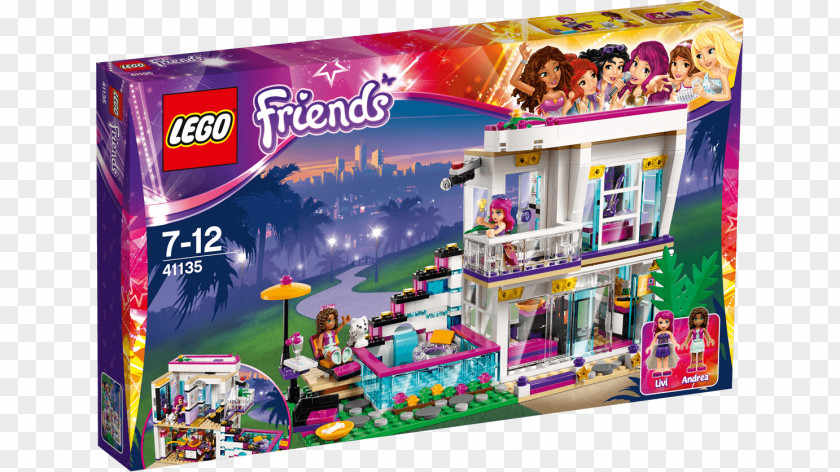 Toy LEGO 41135 Friends Livi's Pop Star House Amazon.com PNG
