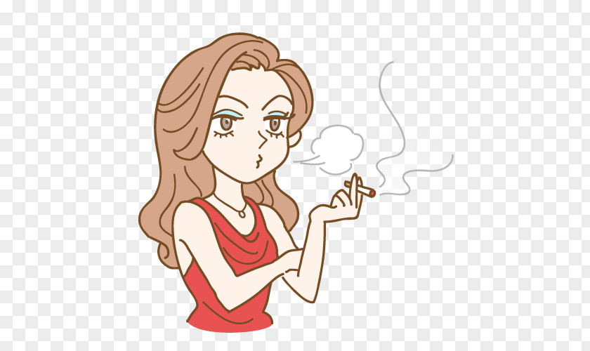 Woman Smoking Tobacco Ban Nicotine Illustrator PNG