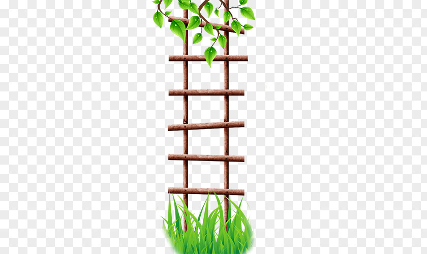 Wood Ladder Stairs Flower Clip Art PNG
