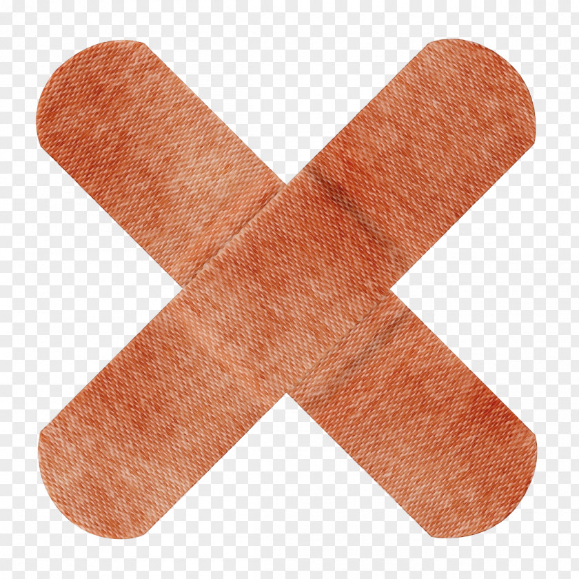 Adhesive Bandage Symbol Orange PNG