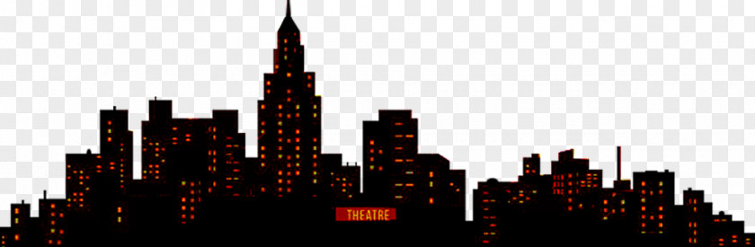 Broadway Theater District Skyline Skyscraper PNG