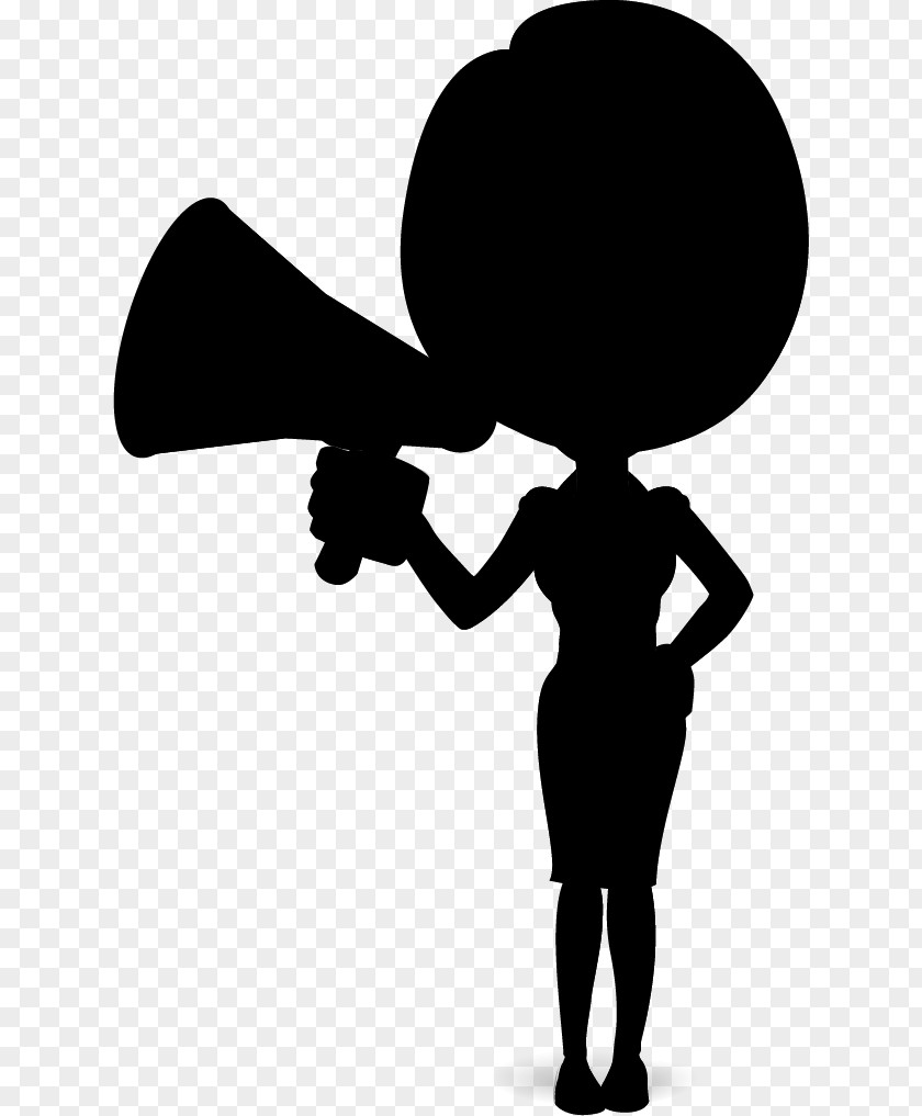 Clip Art Human Behavior Silhouette Product Design Megaphone PNG