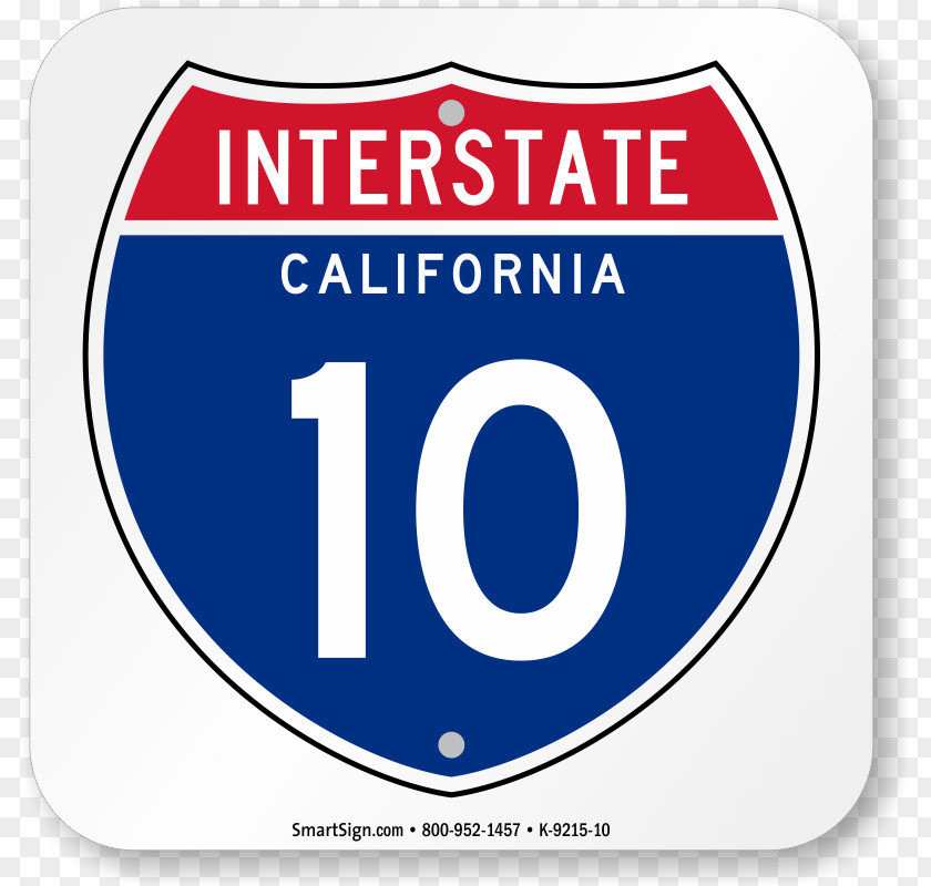Header Border Interstate 10 5 In California 15 PNG