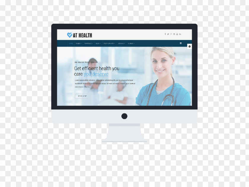 Heathcare Responsive Web Design Medicine Hospital Template Clinic PNG