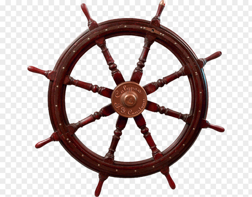 Nautical Elements Ship's Wheel Wood Maritime Transport PNG