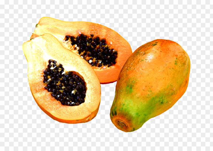 Papaya Food Eating Fruit Vegetable PNG