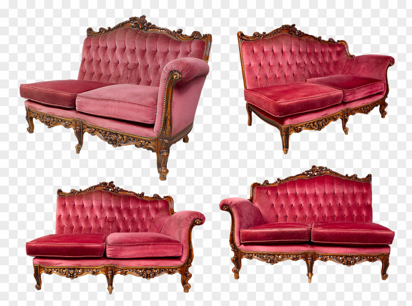 Red Leather Sofa Creative Couch Hide PNG