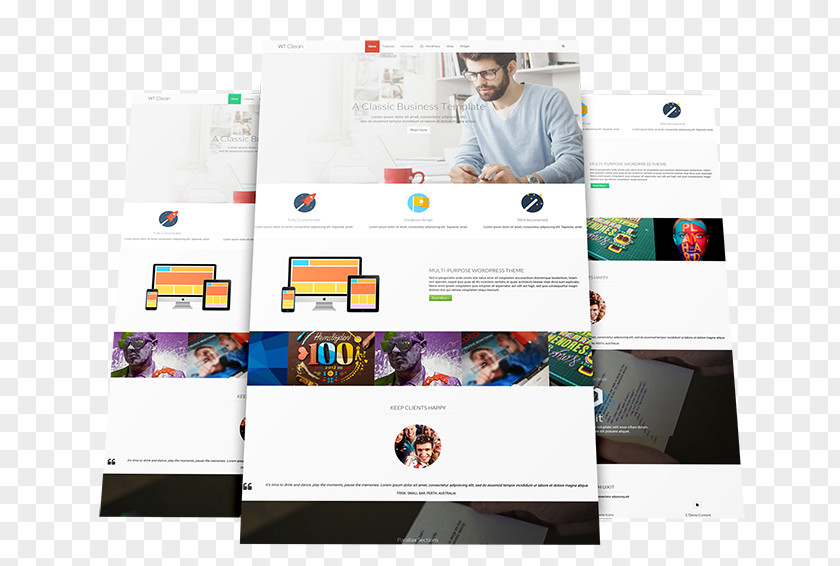 Business Theme Responsive Web Design Template Monster Joomla WordPress PNG