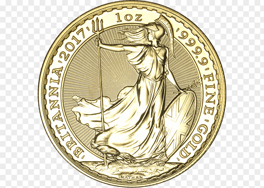Coin Bullion Gold Britannia Royal Mint PNG