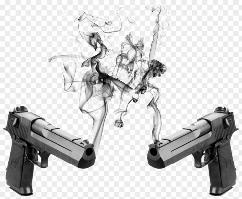 Guns United States Smoking Firearm Drawing PNG