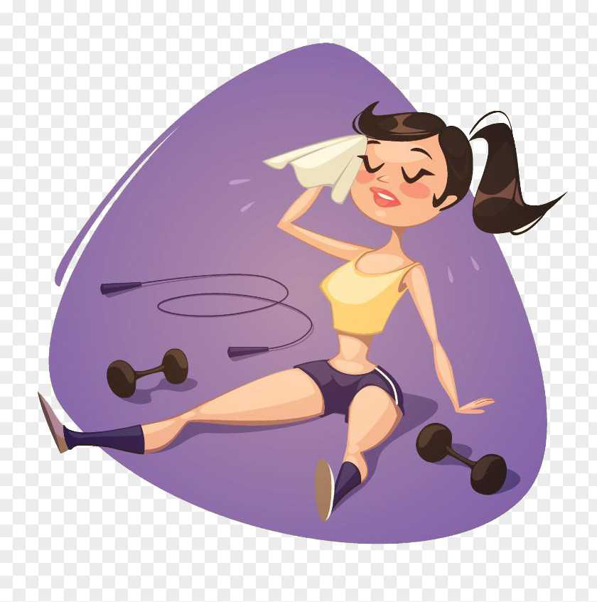 Physical Fitness Cartoon Exercise Weight Loss PNG fitness exercise loss, girl clipart PNG