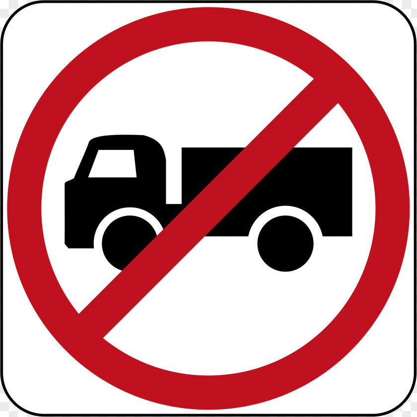 Truck Prohibitory Traffic Sign Large Goods Vehicle PNG