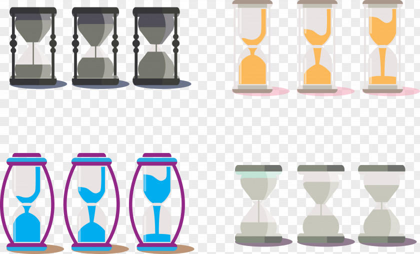 Hourglass Hour Clock Timer PNG