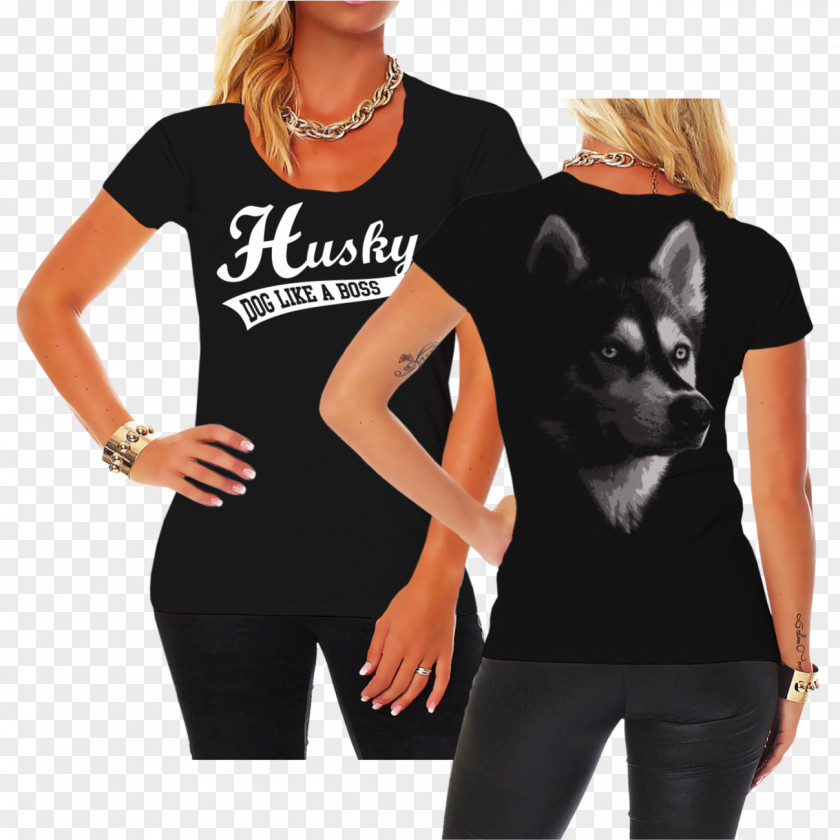 Husky SiBERIAN T-shirt Woman Clothing Saying Life PNG