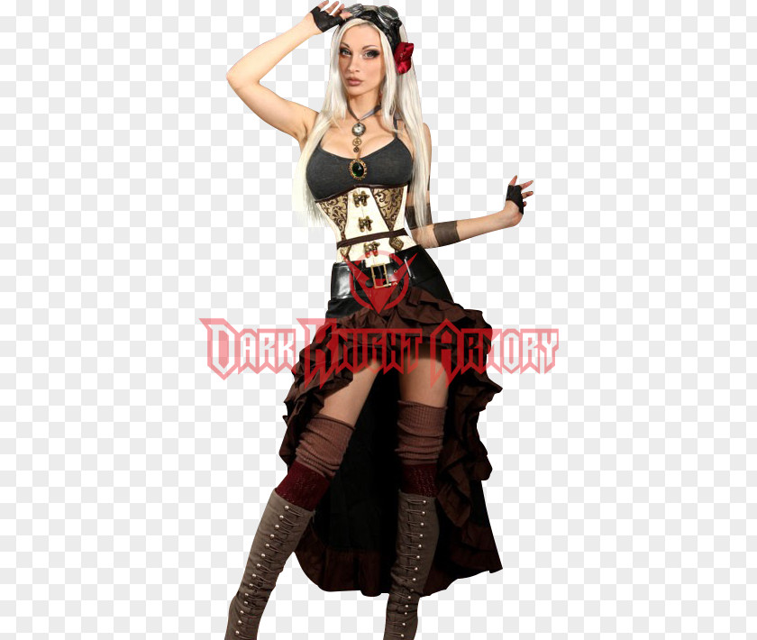 Mini Skirt Steampunk Fashion Bustle Ruffle PNG