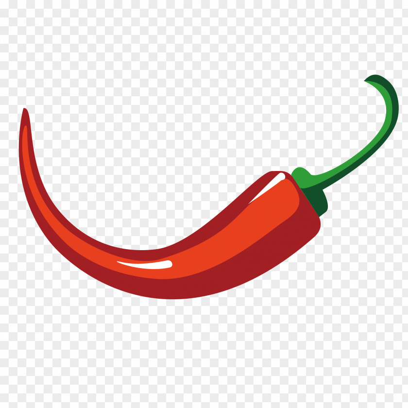 Painted Red Peppers Vector Material Capsicum Annuum Chili Pepper Euclidean PNG