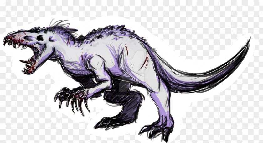 Rex Tyrannosaurus Indominus Velociraptor Drawing Fan Art PNG