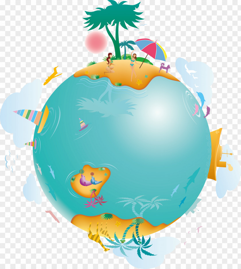 Travel Earth Globe World Map PNG