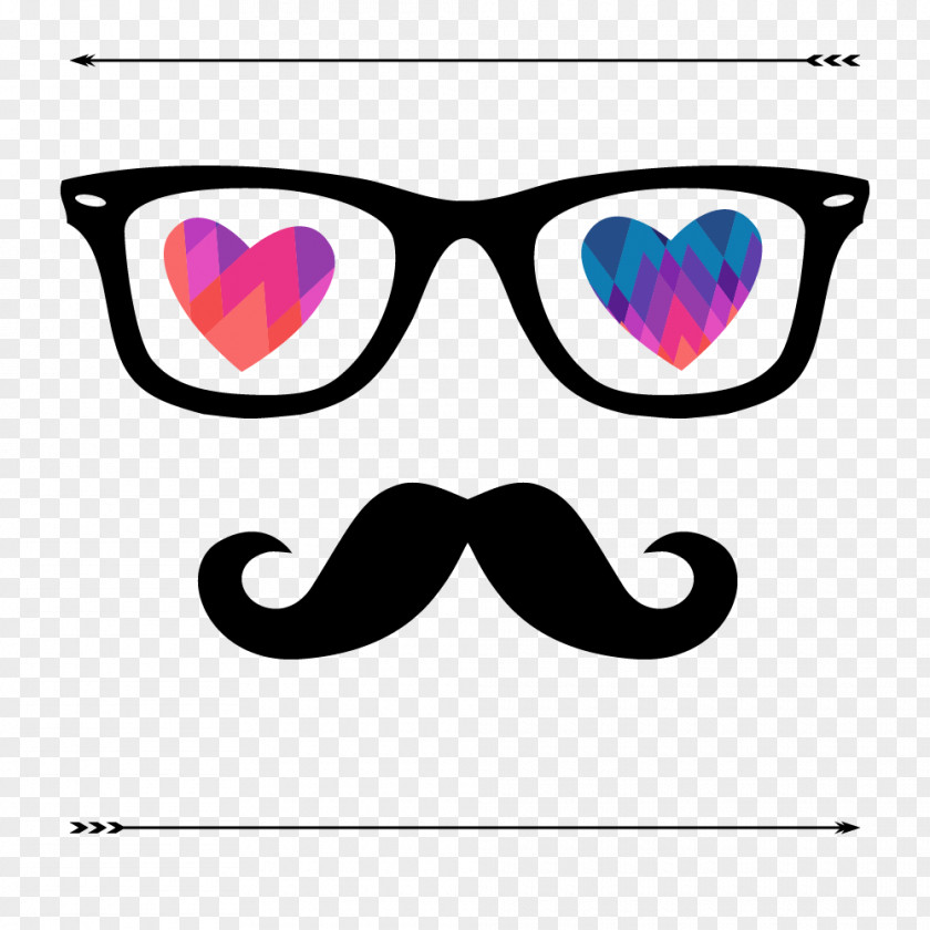 Colored Glasses Of Love Photo Booth Valentines Day Theatrical Property Party PNG